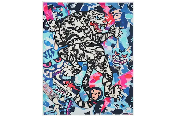 BAPE Ice Tiger Camo By Simone Legno Print